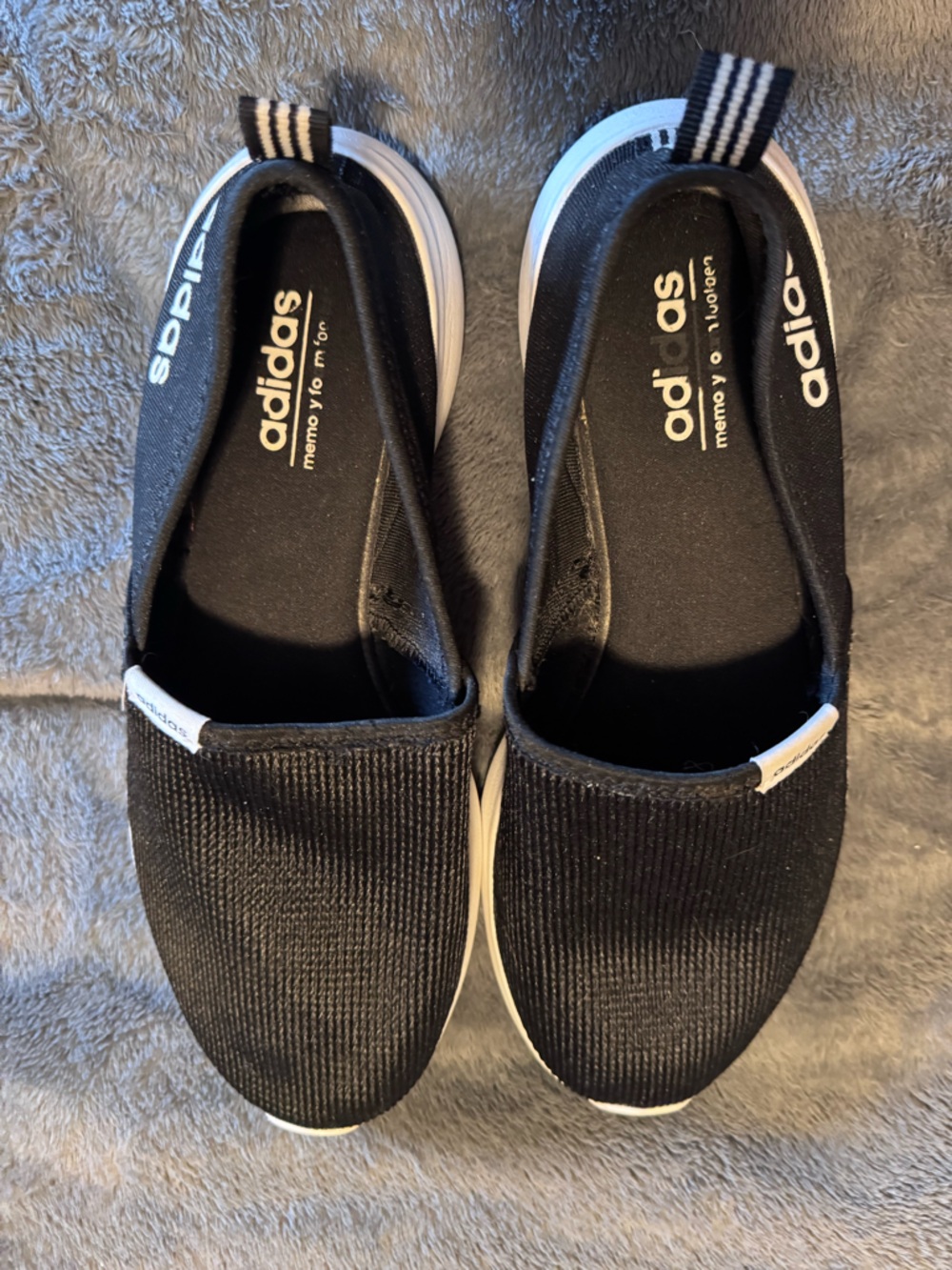 Adidas memory foam slip on